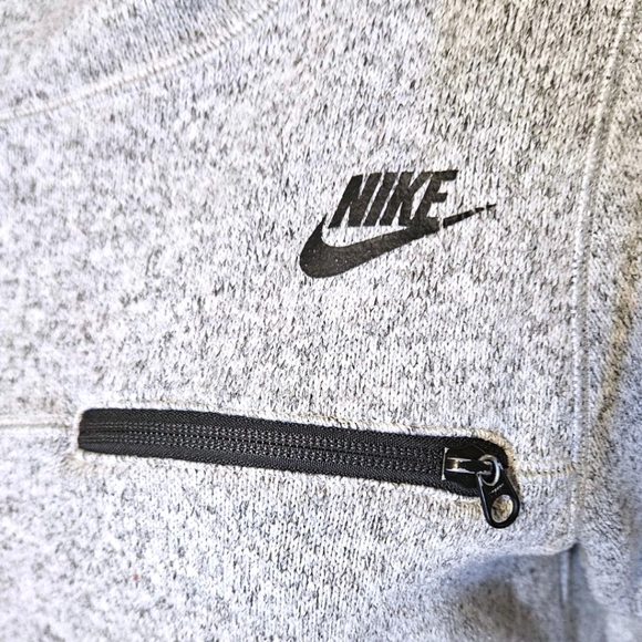 Nike Wmns Tech Summit Sportswear Hoodie Sz M Funnel Neck High-low Heather Gray - Picture 2 of 12
